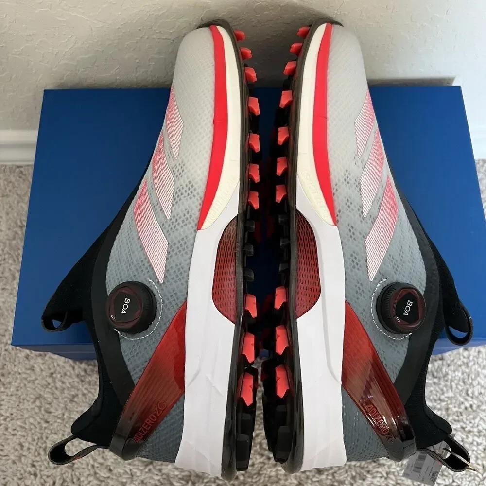 Adidas Adizero ZG BOA Golf Cloud White Lucid Red Cleats IH9896 Men Size 10.5 NWT